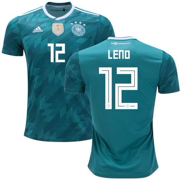 Germany #12 Leno Away Kid Soccer Country Jersey